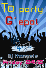PARTY G'EPAL REMEZZO CAFE FRIDAY 24/2